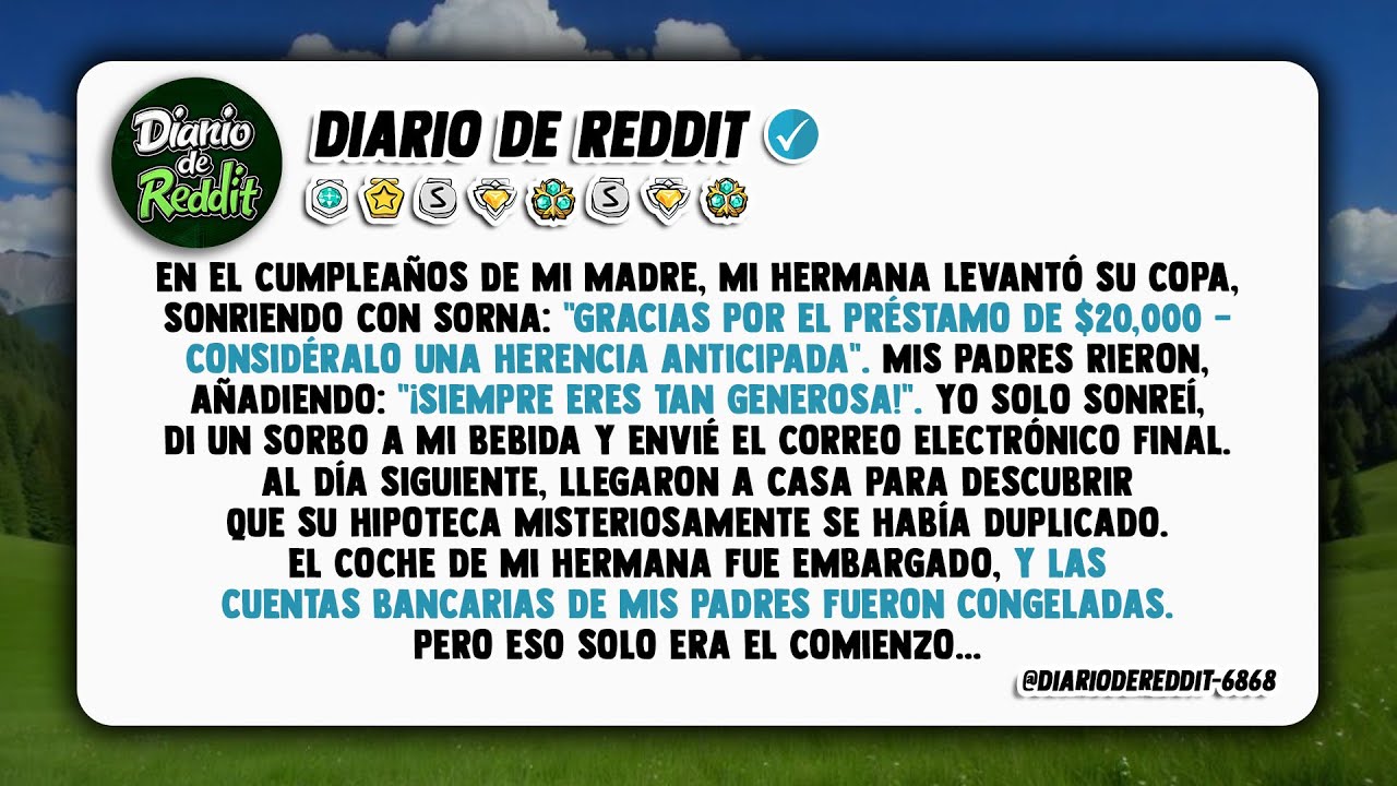 En el cumpleaños de mi madre, mi hermana levantó su copa, sonriendo con sorna: 