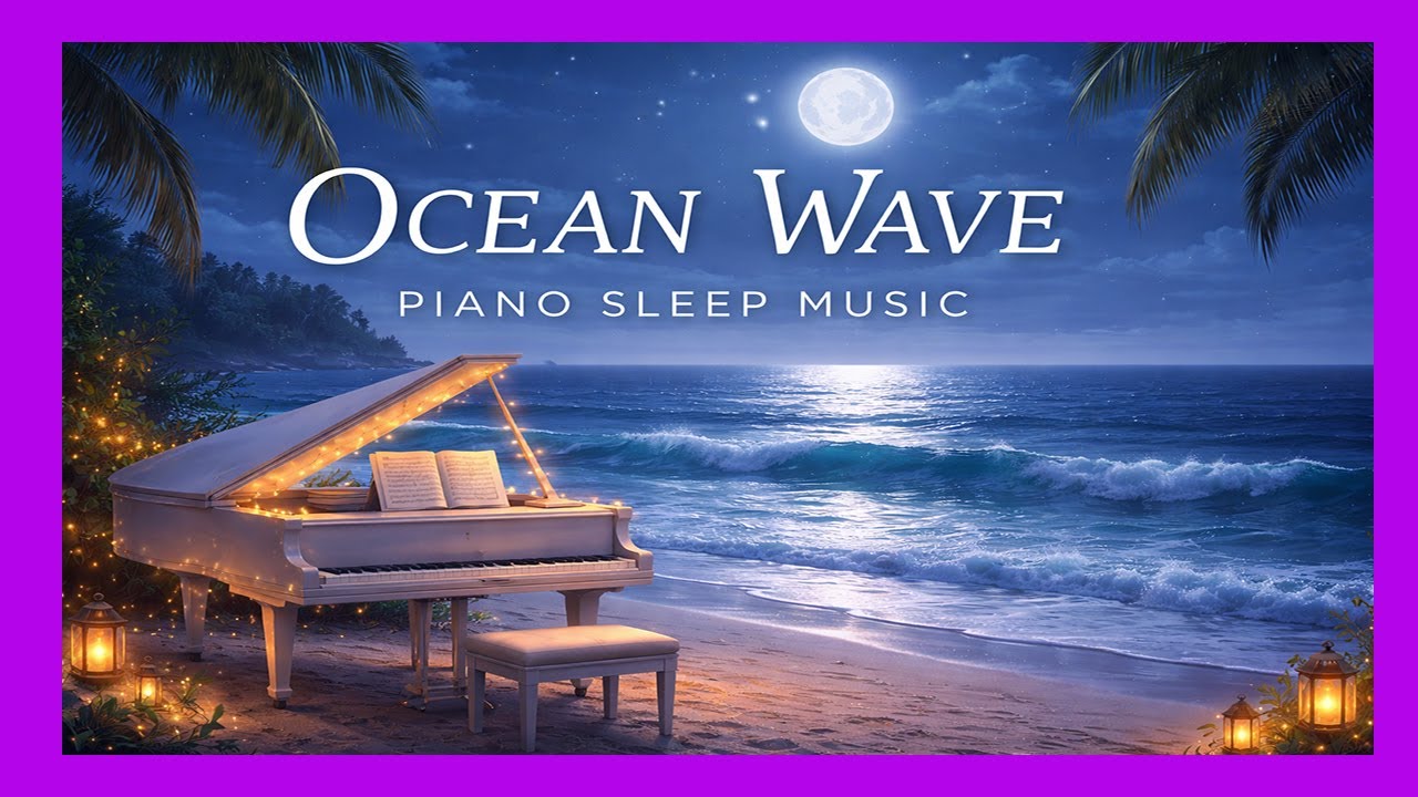 Instant Deep Sleep: Soft Piano Music with Ocean Waves (Guaranteed) No Mid-Roll Ads