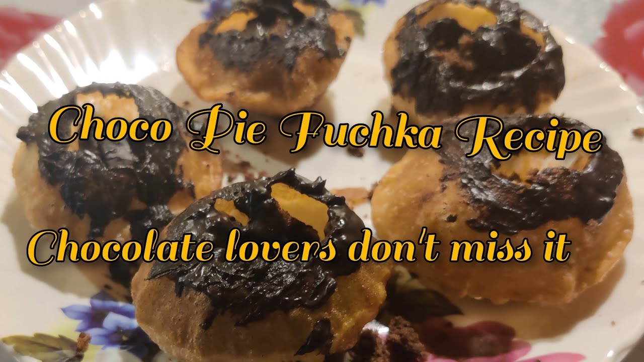 Fuchka in different style | Choco Pie Fuchka | For chocolate lovers