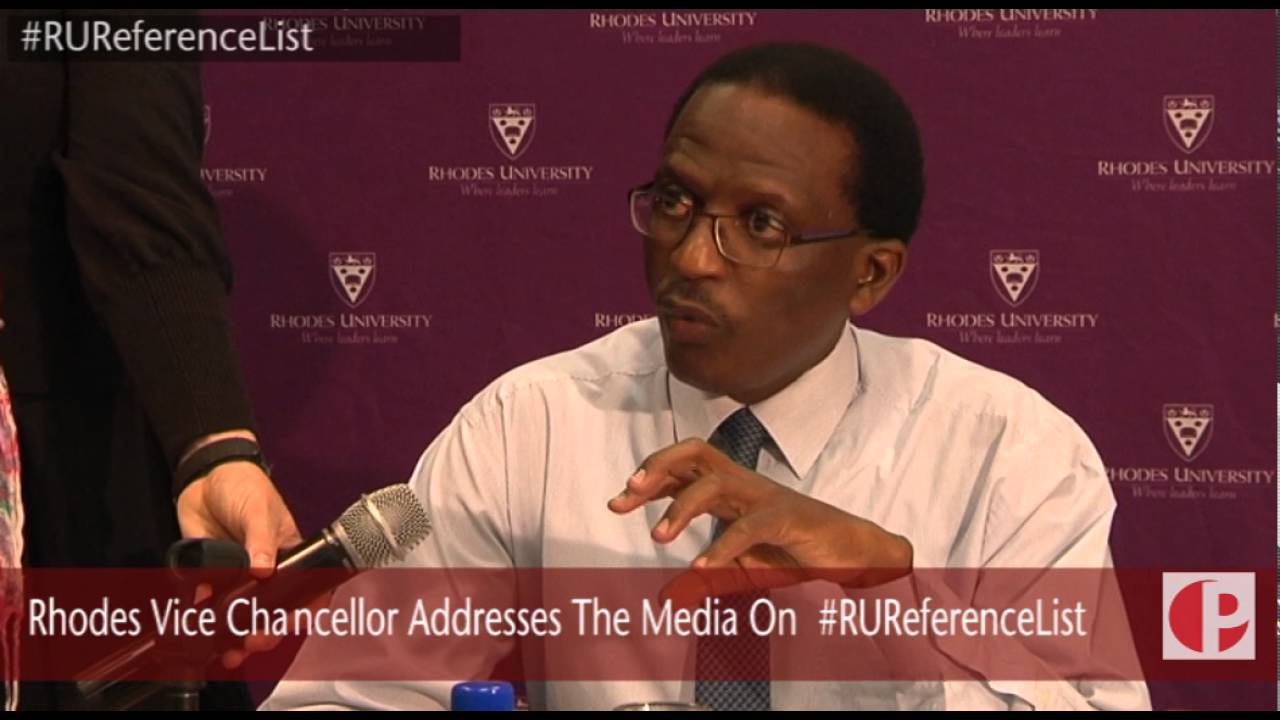 #RUReferenceList: Dr Mabizela Press Conference