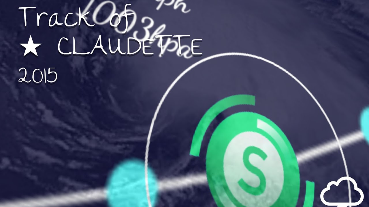 Track of tropical storm CLAUDETTE | 2015