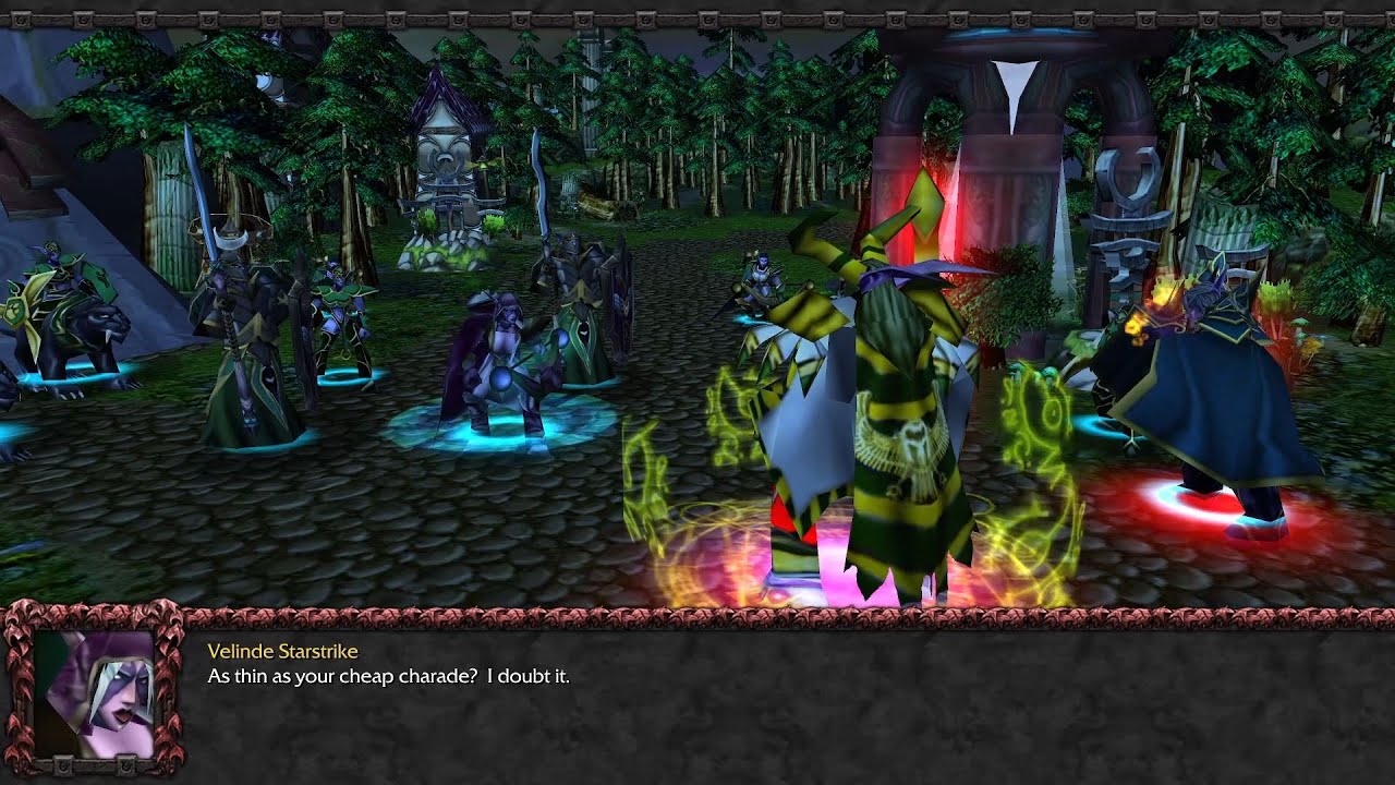 General Velinde disciplines Malfurion and his Highborne lackeys