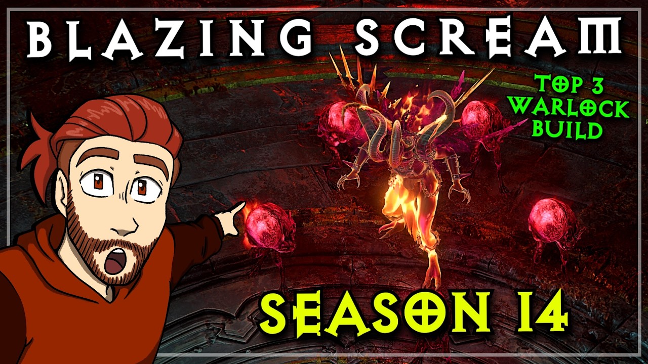 No Mythics Required Warlock Build??? Trillion Damage Blazing Scream Build Guide Diablo 4 Season 14