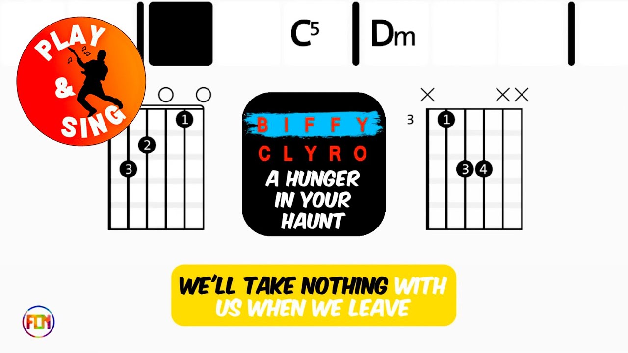 Biffy Clyro - A Hunger In Your Haunt | Scrolling Guitar Chords & Lyrics