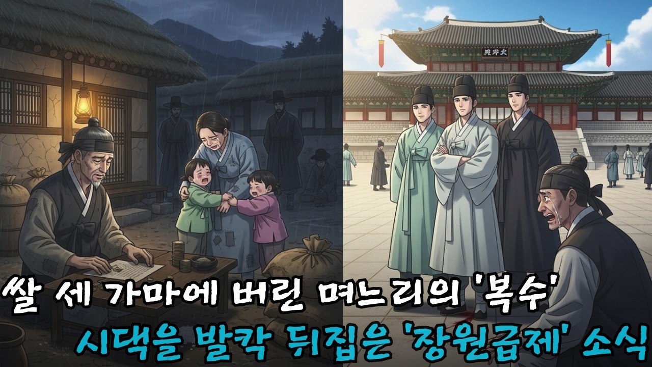 쌀 세 가마니에 며느리를 팔아버린 시아버지가 훗날 장원급제한 그녀의 아들들을 보고 피눈물 흘린 사연 | 야담