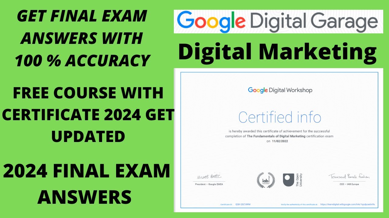Google Digital Garage Final Exam Answers | 2022 Updated (All Answer)