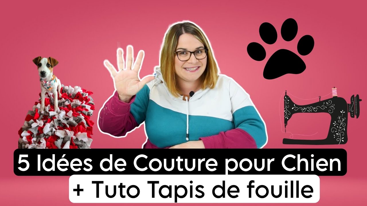 5 projets COUTURE pour votre chien + TUTO Tapis de fouille / By PopO & et son Toutou !