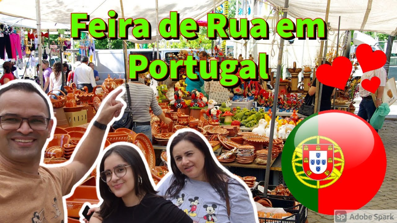 Compras na feira de rua em Barcelos Portugal