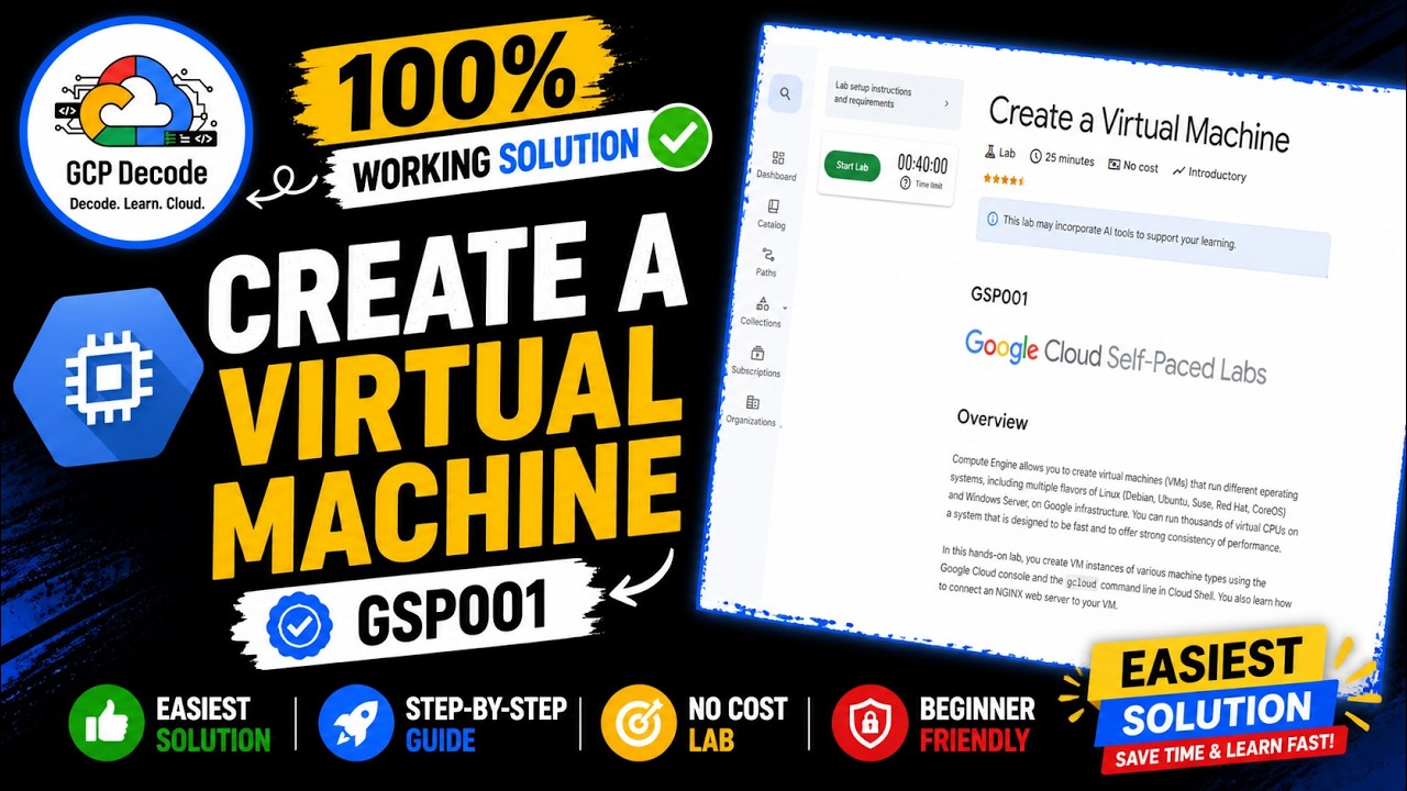 Создание виртуальной машины | GSP001 | 100% рабочее решение | #googlecloudarcade