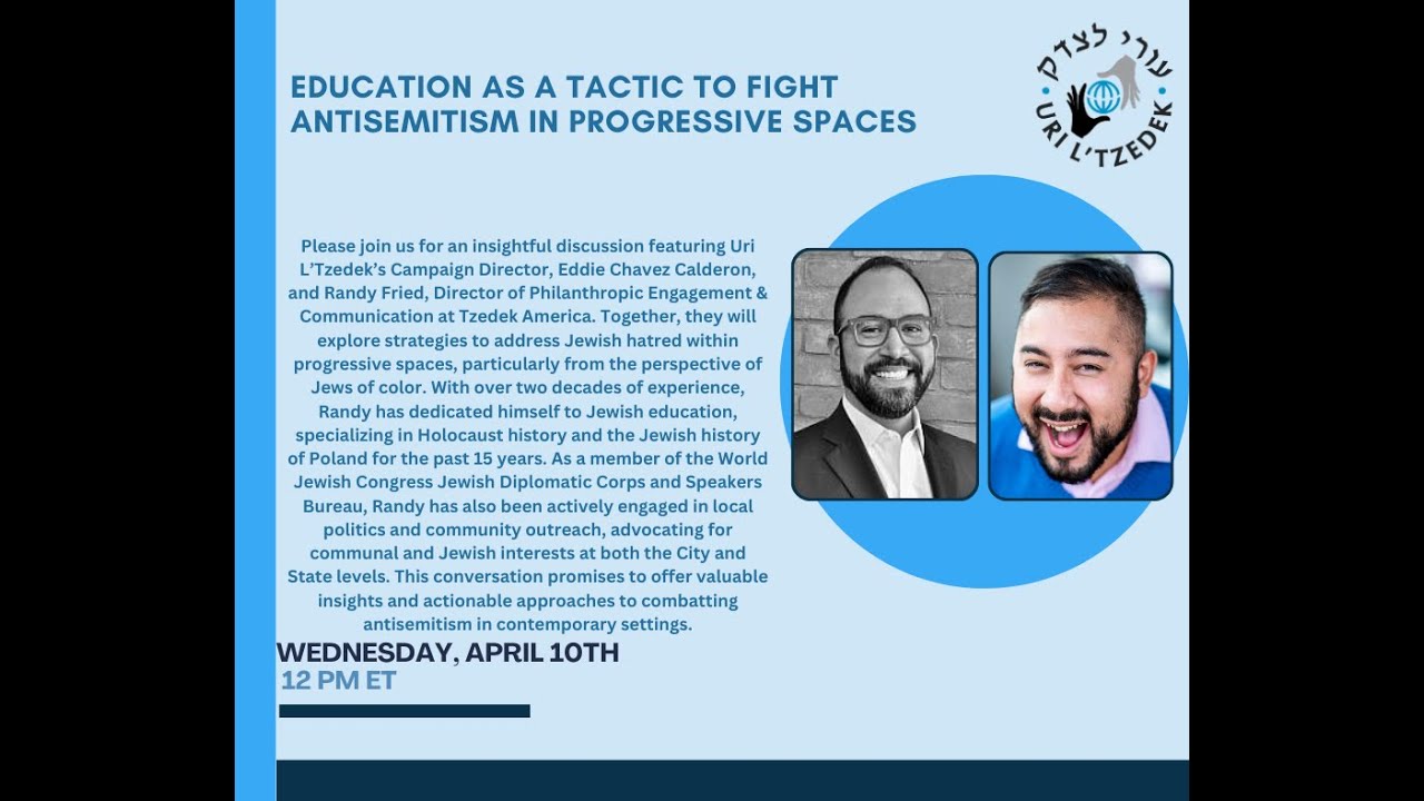 Education as a tactic to fight antisemitism in progressive spaces with Randy Fried.