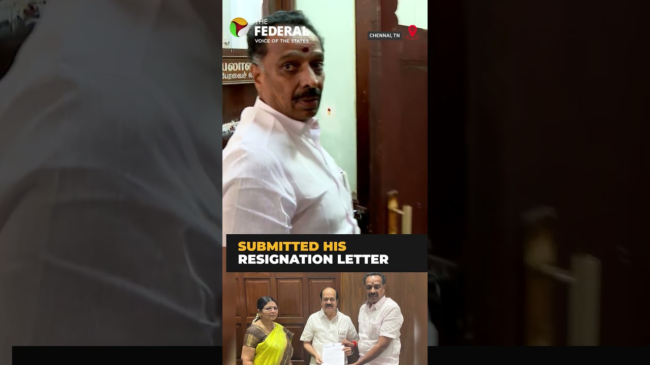 AIADMK MLA MR Vijayabaskar resigns, becomes sixth party legislator to quit | #shorts