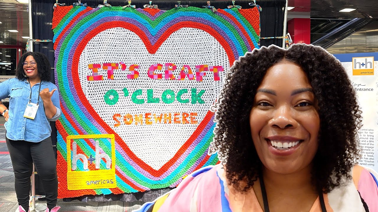I visited a craft trade show and left early - CROCHET VLOG THINGY