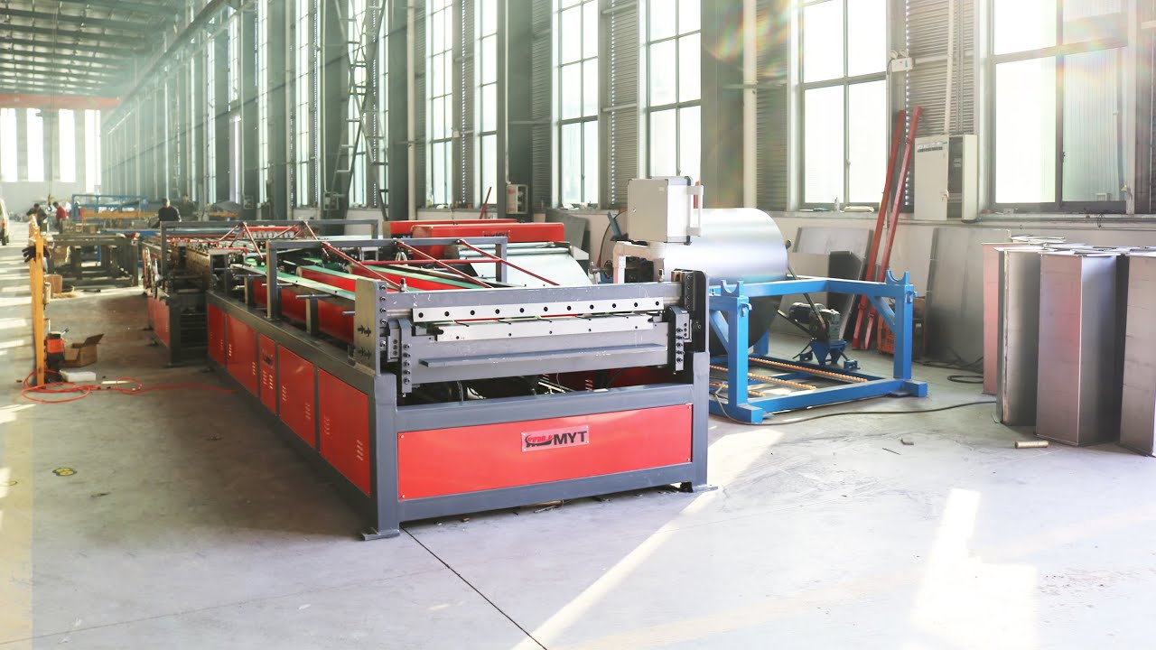 U shape air duct production line 5 / U shape HVAC air duct production line V / Duct making machine