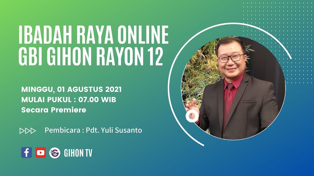 Pdt. Yuli Susanto, MA | Bebas dari Kuk Perhambaan | Ibadah Minggu Online, 01 Agustus 2021