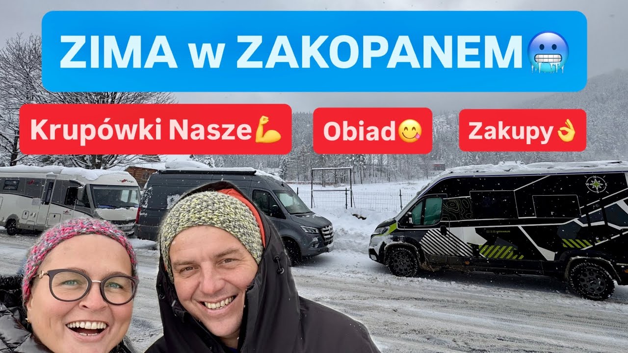 KAMPEREM na KRUPÓWKACH! ŚNIEG PO KOLANA I CIĄGLE PADA! OBIAD, ZAKUPY I TROSZKĘ ZEPSUTE PLANY.