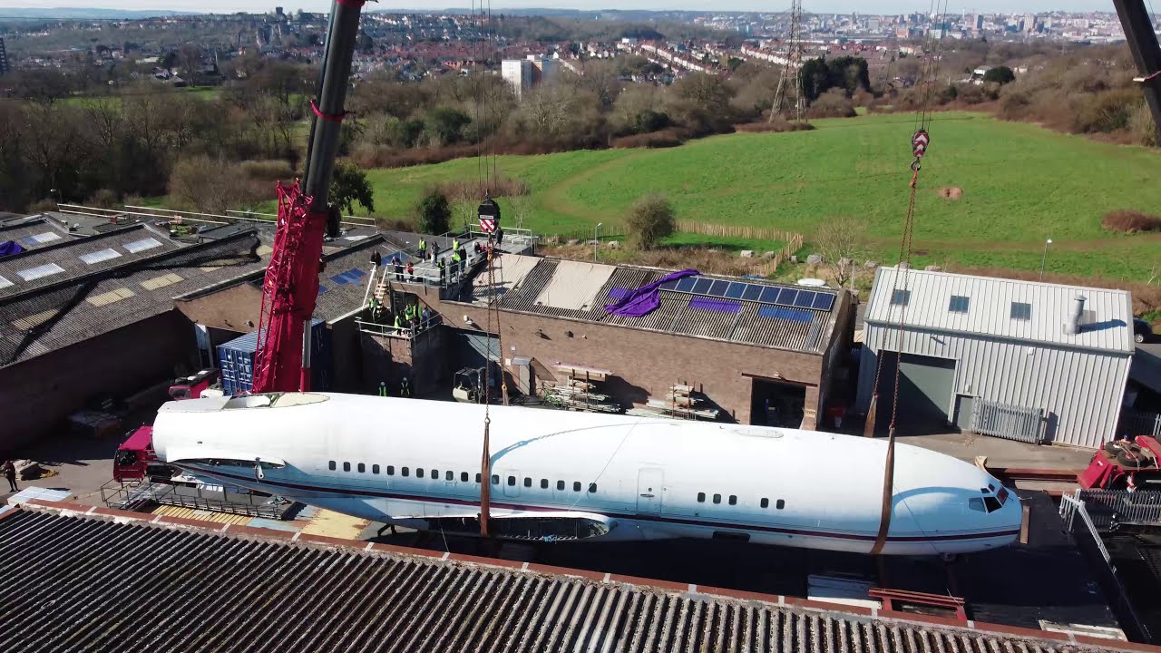 Airplane transported from Cotswold Airport to Bristol
