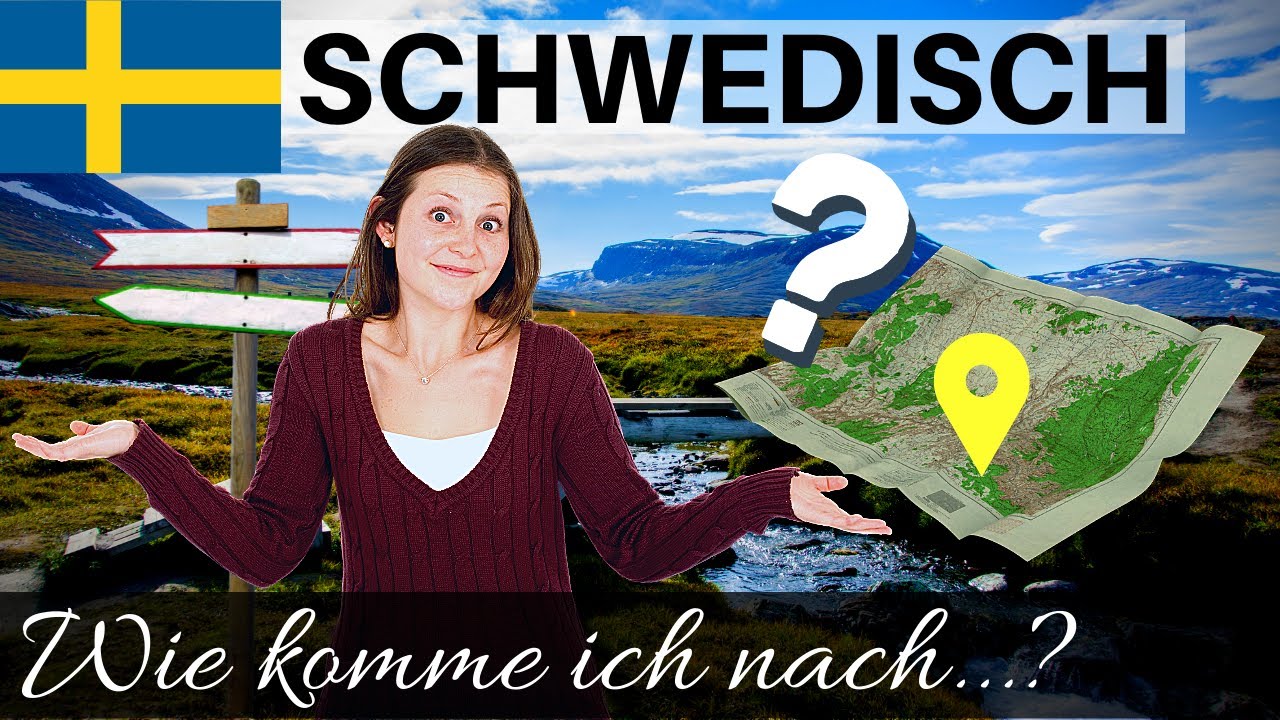 Schwedisch lernen für Anfänger A1 | Nach dem Weg fragen | Deutsch-Schwedisch Vokabeln lernen A1