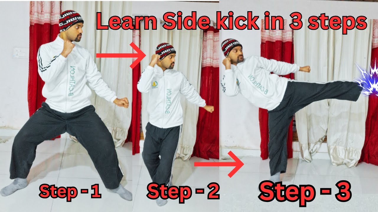 How to learn side kick at home | Pasharv ghat tutorial for beginners by Mrinmoy Mandal