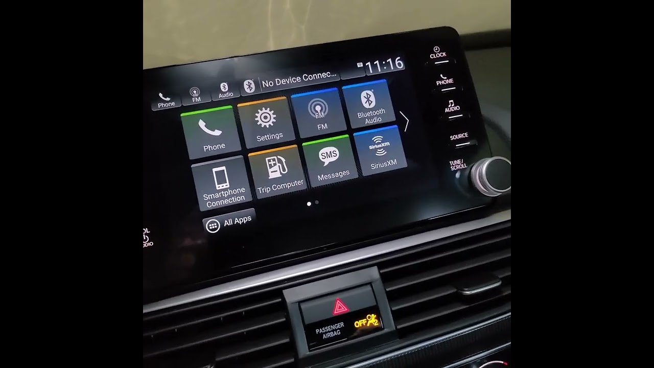 2022 Honda Accord 2.0 T Sport - touch screen issues