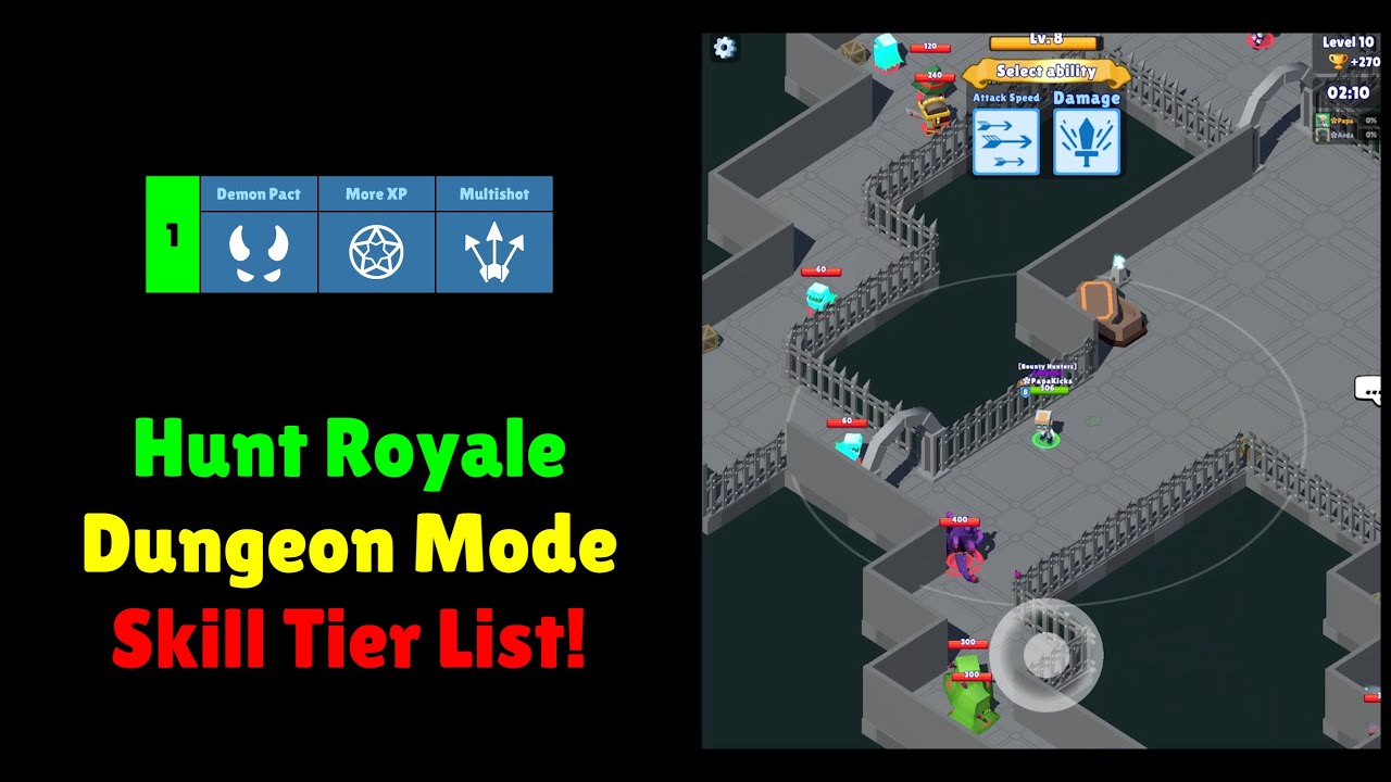 Hunt Royale - Skill Tier List for Dragon Dungeon Mode