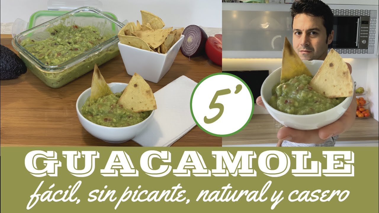 GUACAMOLE casero | NATURAL | SALUDABLE | SIN PICANTE | SIN ADITIVOS