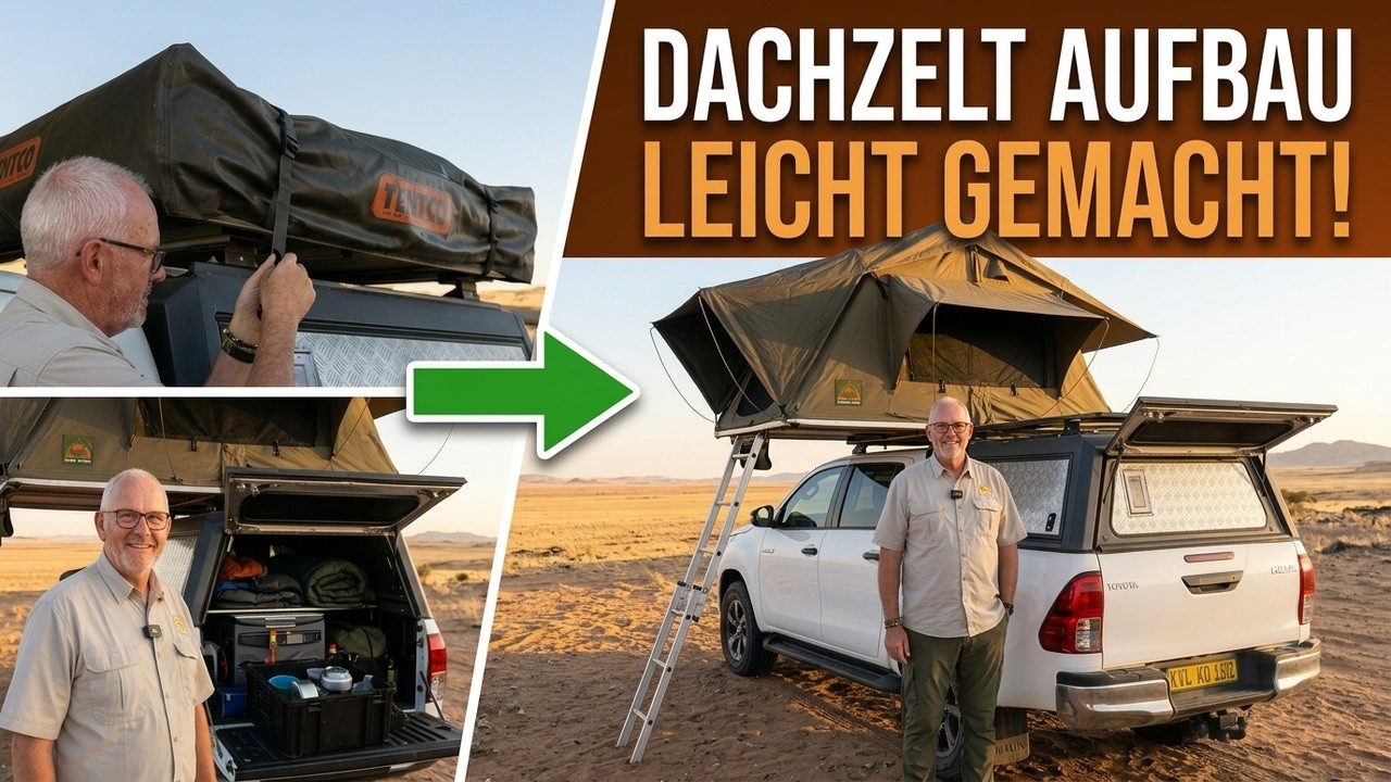 Camping im 4x4: Dachzelt-Aufbau & unsere Ausstattung erklärt!