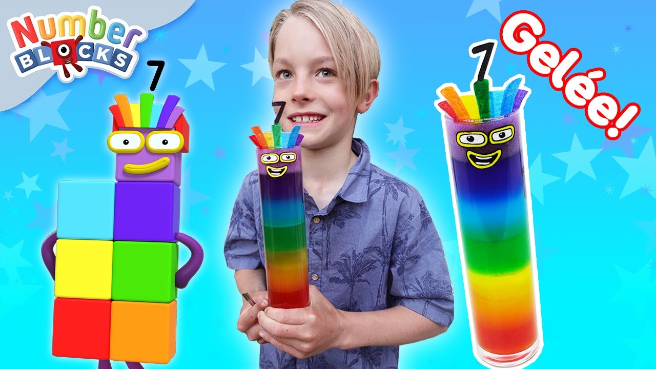DIY - Créez la gelée numéro sept 🌈 | Apprendre à Compter | ​Numberblocks en français