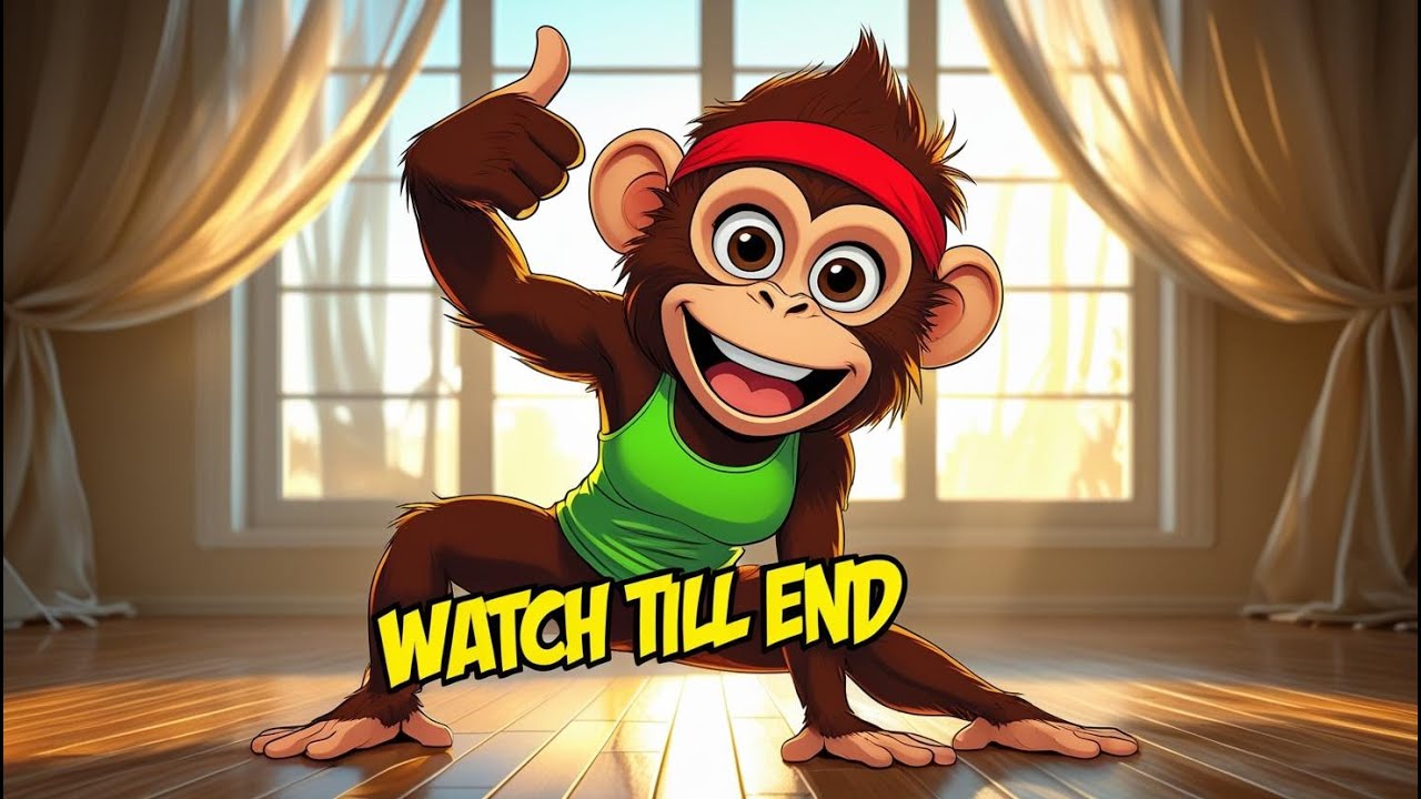 Sunrise Stretch Motivational Monkey Video