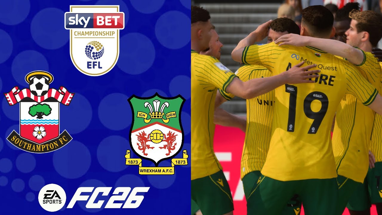 A MIRACHLE AT ST. MARY'S | FC 26 Wrexham Manager Career EP3 | VS. Southampton | EFL Championship