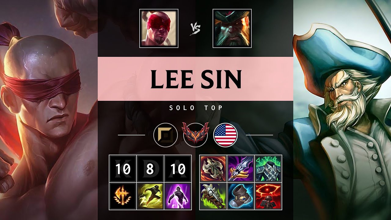 Lee Sin Top vs Gangplank - NA Grandmaster Patch 25.17