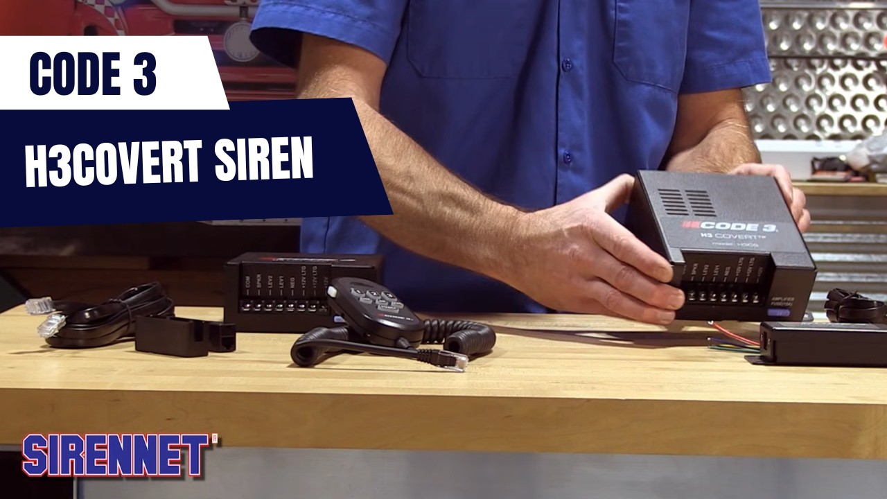 Сирена Code 3 H3COVERT — ручная или с проводным подключением.