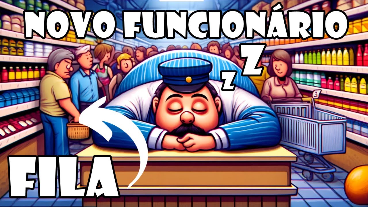 Contratei Um Funcionário FOLGADO Para Meu Supermercado! Supermarket Simulator
