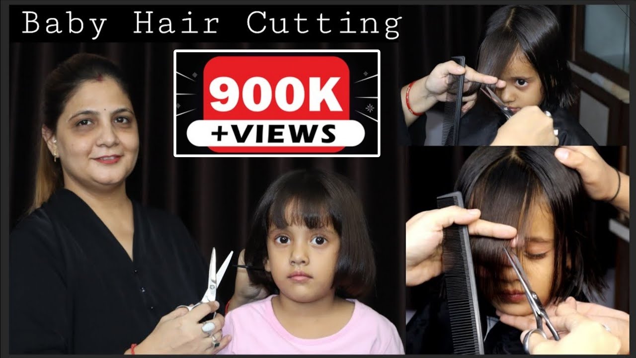 Baby Hair Cutting | Baby Girl Hair Cutting | Haircut Girls | Baby Haircut Tutorial for beginners