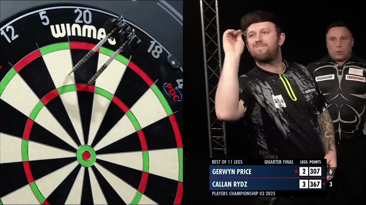 Quarter Final | Gerwyn Price vs Callum Rydz | Players Championship 3 2025 🎯