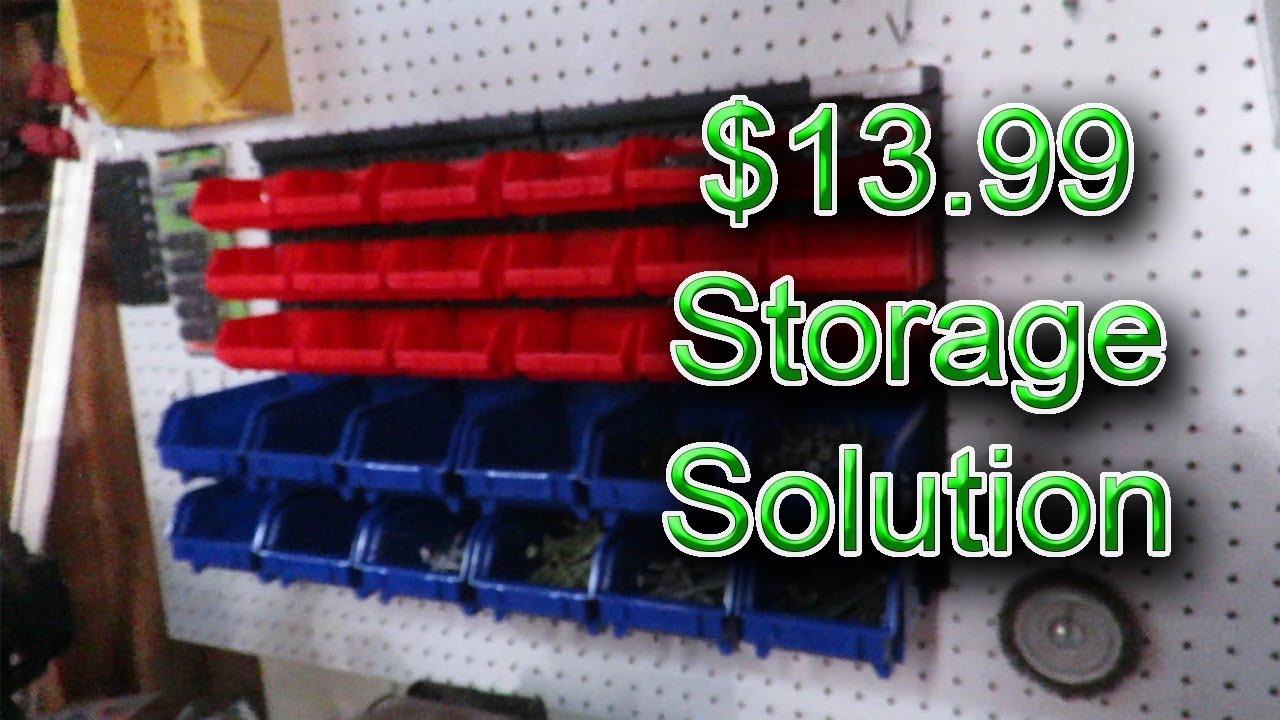 Harbor Freight Wall Mount Parts Rack | Workshop Wednesday Ep 03
