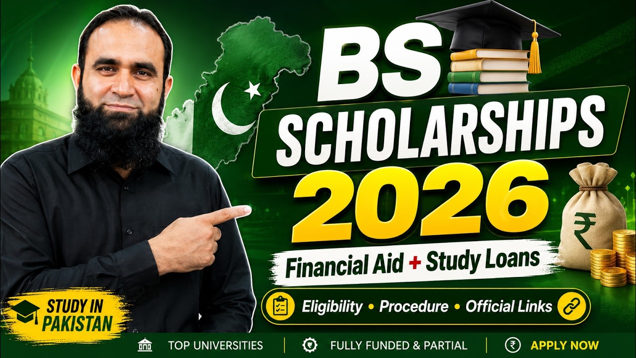 Pakistan Scholarships 2026 for BS Students | Financial Aid & Interest-Free Study Loans