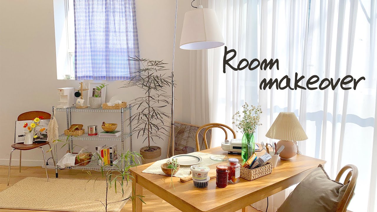 내추럴한 5평 갬성 홈카페 인테리어 집꾸미기🍞☕️집 안에 카페를 차려봤어yo! 💛room makeover