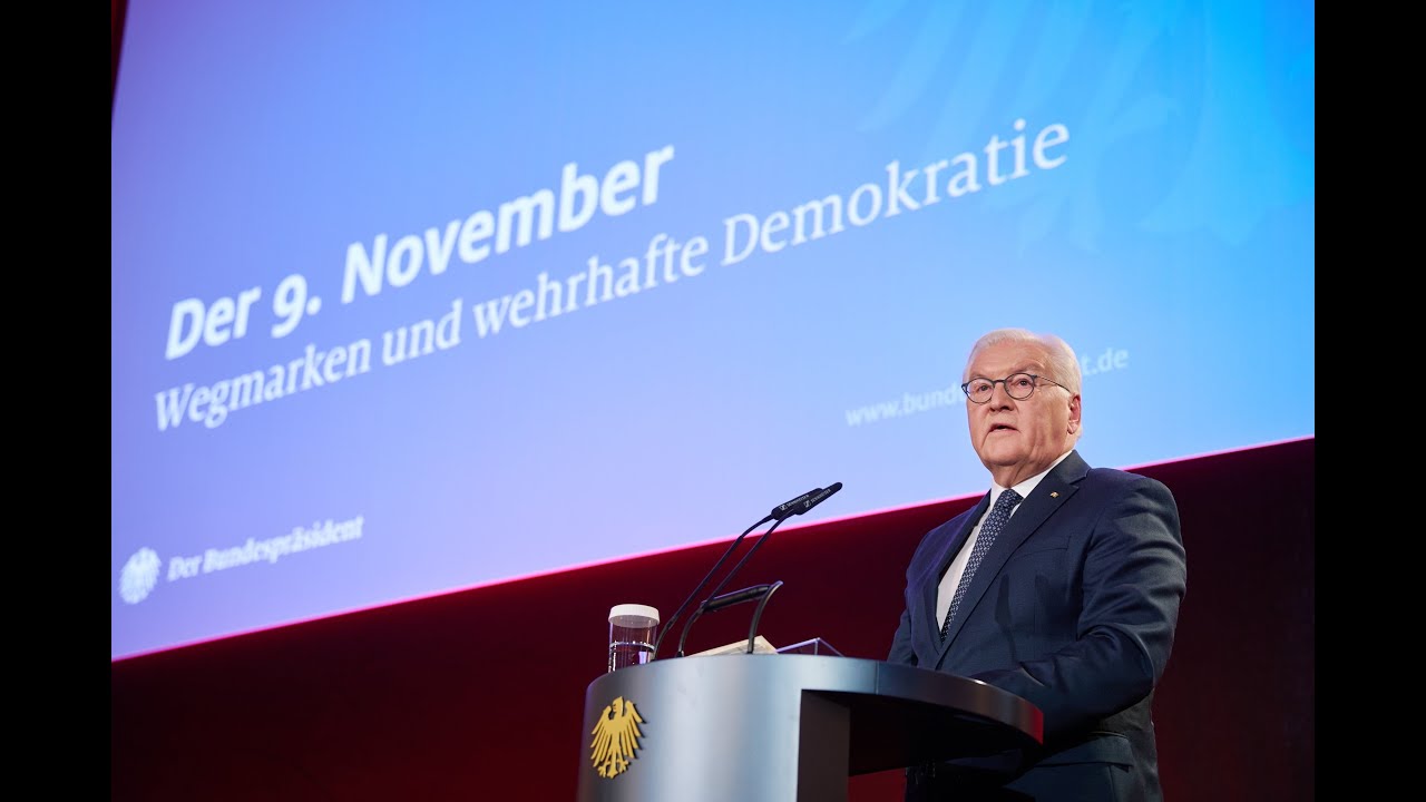 Rede des Bundespr&auml;sidenten zum 9. November
