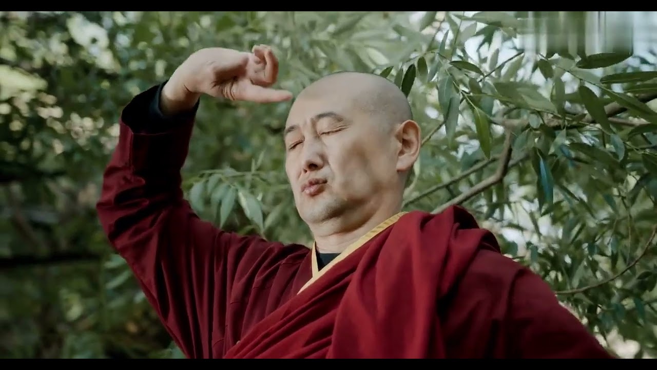 A Monk Practicing And Meditating