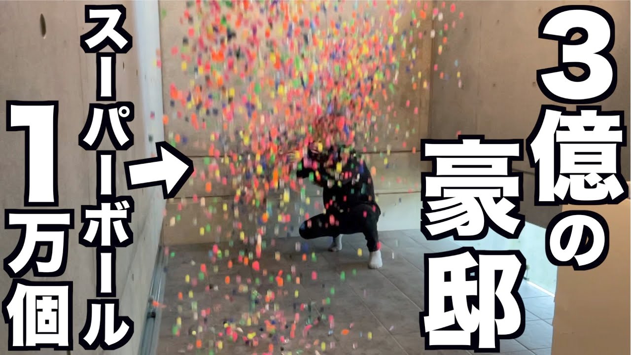 3億円の豪邸に来たのに4階からスーパーボール10000個降ってくるドッキリwwwww