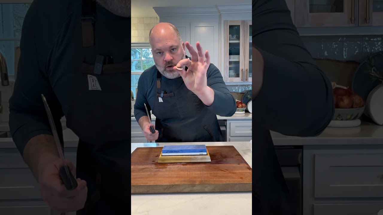 How to sharpen a 12” slicing knife from the butcher wizard knife collection.