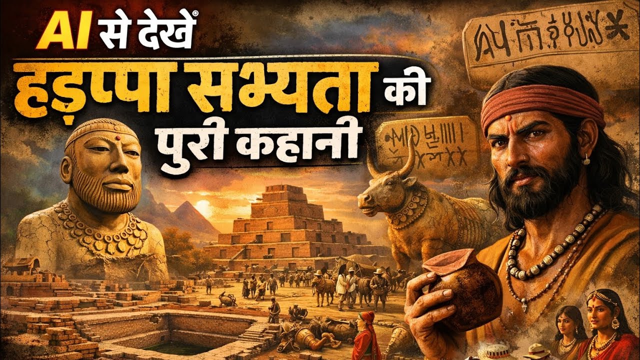 हडाप्पा सभ्यता की पूरी कहानी 🌍🗿|| 5000 साल पुराना रहस्य 😵❓️||#hadappasabhyata #history 