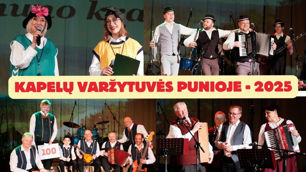 „Ant Nemuno kranto" - Liaudiškos muzikos kapelų varžytuvės Punioje 2025 03 09