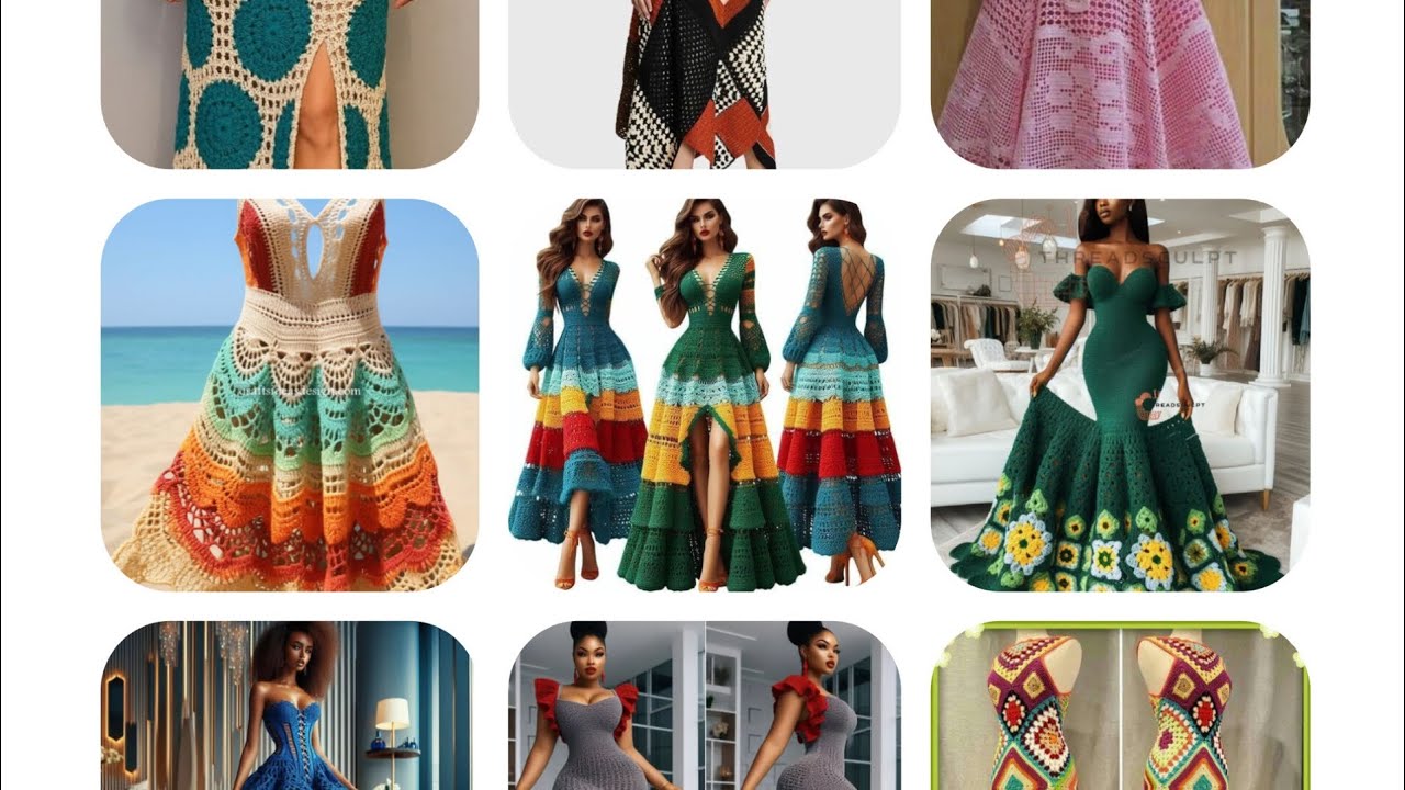 *👗 Most Stunning Crochet Dresses Gallery | Handmade Style & Elegance#crochetdresses  🧶✨*