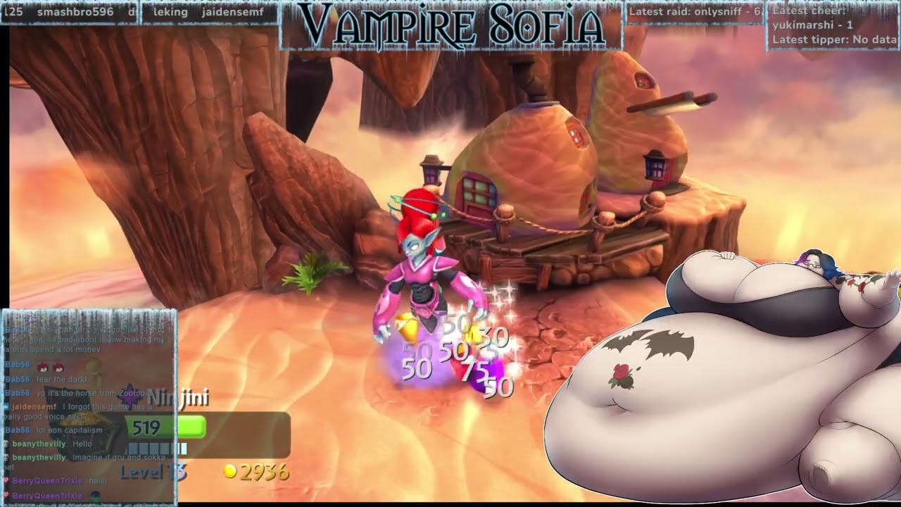 [18+] Vampire Sofia Skylanders Giants stream VOD - part 3 Finale!