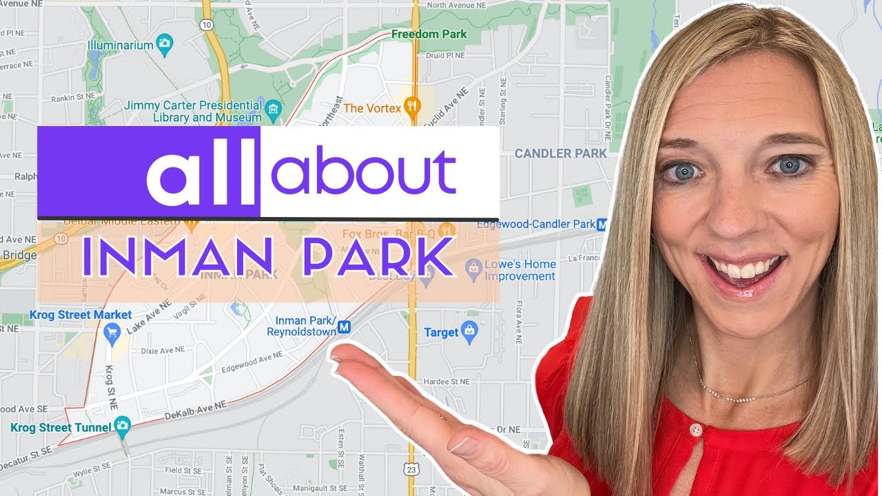 Park Inman &ndash; wszystko, co musisz wiedzieć | Mapa okolic Atlanty