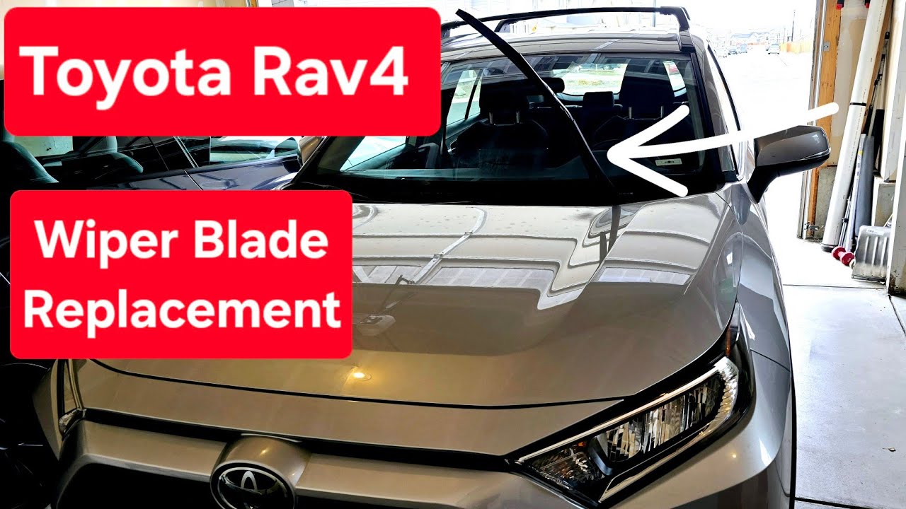 How to replace windshield wiper blades on Toyota Rav4 2019 to 2025