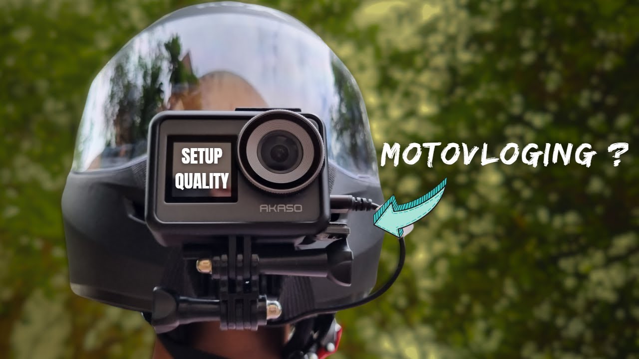 AKASO BRAVE 7: Best Budget Action camera for Motovlogging ? Mount with MIC