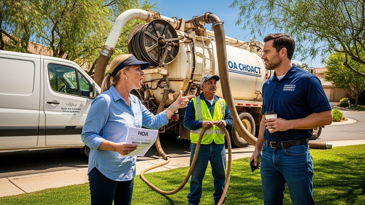 HOA Sent Industrial Leaf Vacuum To My Property Without Asking, Unaware I Own The Entire Contract