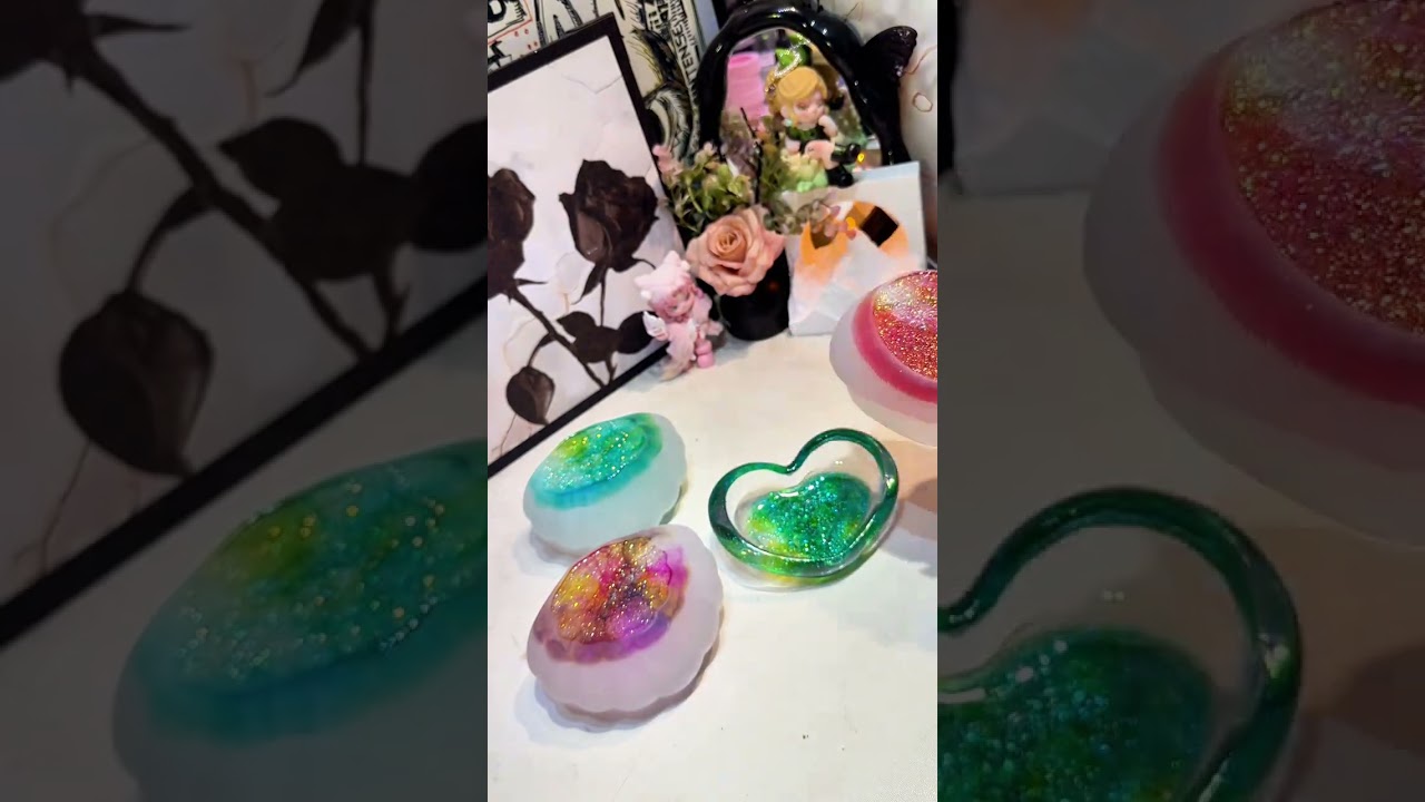 Today I created another...#Handmade#Epoxy resin#Gel soap box#Epoxy resin art#Cream Queen